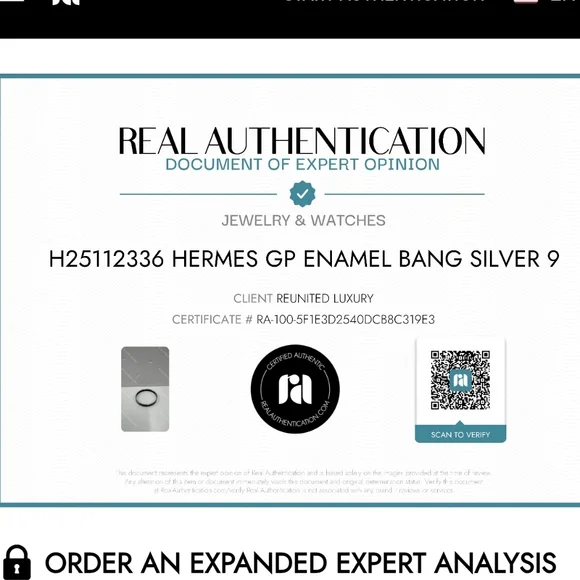 ** Authentic ** Hermes Bangle Bracelet Blue Black Enamel - Picture 8 of 8